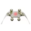 SKG H7 Ultra-E – cabeças de massagem douradas, massagem combinada, massagem por compressão, massagem por amassamento, massagem por vibração, pescoço, ombros, dourado, plástico, botões, bateria