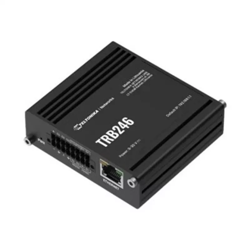 Router industrial Teltonika, gateway IoT LTE TRB246 Cat 4, 1x RJ45 100Mb/s, IP30