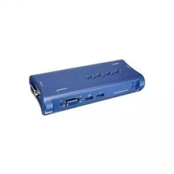 TRENDnet TK 407K - Switch KVM - USB - 4 portas KVM - 1 utilizador local - Desktop (TK-407K)