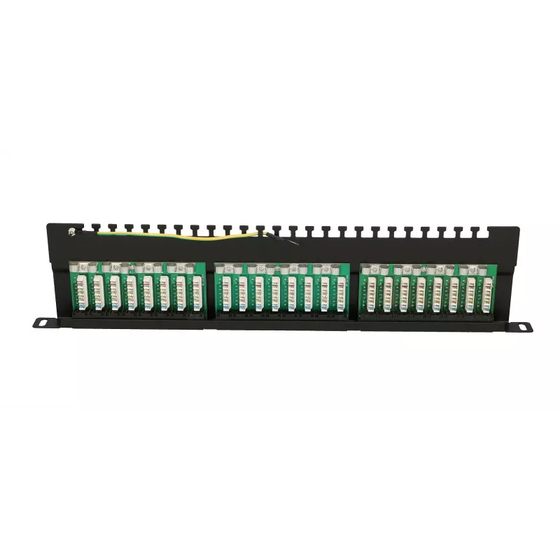 Patch panel Extralink CAT6 UTP 0.5U 24 portas