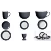 Prato de Sobremesa ritzenhoff & breker DOPPIO ANTHRAZIT 205 mm Porcelana conjunto de 6