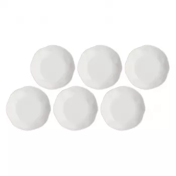 Conjunto de pratos fundos LA PORCELLANA BIANCA La Porcel 21 cm, 6 peças, branco