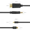 Cabo miniDisplayPort/DisplayPort M/M 2 m; Y-C611BK
