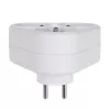Adaptador de viagem tipo E (FR) para tipo F branco Maclean MCE214