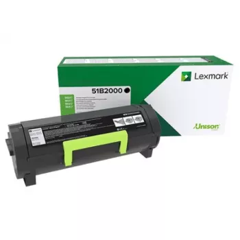 Cartucho de toner Lexmark 51B2000 3000 Páginas Preto