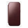 Capa para telemóvel Nomad Modern Leather Folio para Apple iPhone 17 Pro, 6,3 polegadas (16 cm), pele bordô