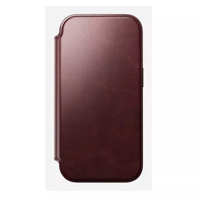 Capa para telemóvel Nomad Modern Leather Folio para Apple iPhone 17 Pro, 6,3 polegadas (16 cm), pele bordô