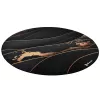 Tapete de proteção de chão Arozzi Zona Round Floor Pad – preto/dourado, tapete de proteção redondo para pavimentos