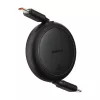Baseus Free2Pull Mini Cabo USB-C para USB-C, 60 W, 1 m, (preto)