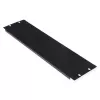 Painel cego ROLINE 19 polegadas 3U preto aço 480 mm