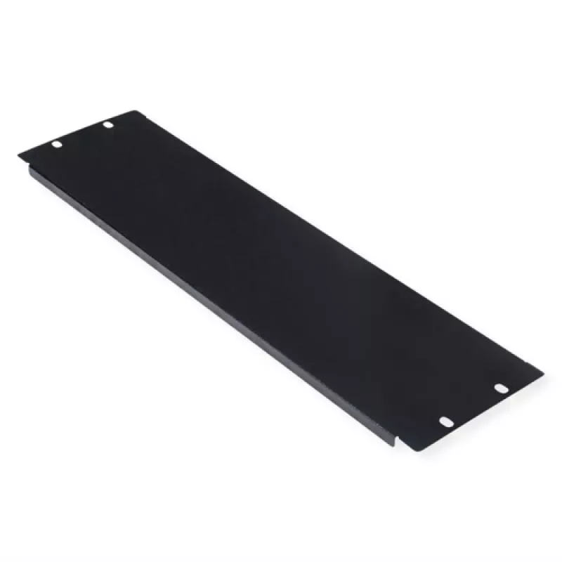 Painel cego ROLINE 19 polegadas 3U preto aço 480 mm