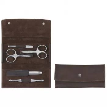 Conjunto de manicura e pedicura ZWILLING 97407-007 – conjunto de 5 peças com estojo de couro
