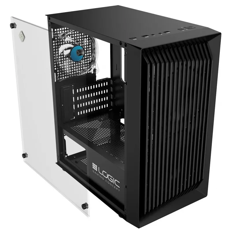 Caixa de computador Logic Concept Atos AM-ATOS-10-0000000-0002 ATX preta