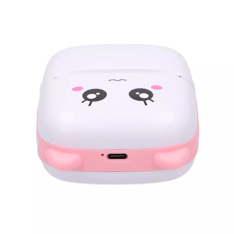 Impressora térmica de recibos Extralink EPP-001 rosa com 5 rolos de papel térmico em branco