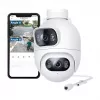 Imilab EC6 Dual câmara de segurança WiFi para exterior, branca