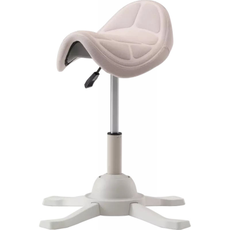 Assento de equilíbrio ergonómico Up Up Toronto branco, tecido marfim, mola a gás mais longa