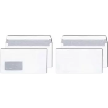 Envelope MAILmedia 125 x 235 mm branco, sem janela, 80 g/m²