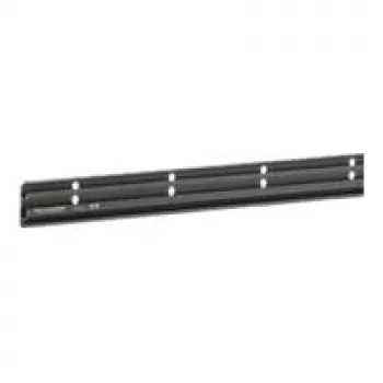 Canal de rodapé Hager Tehalit SL, parte inferior SL20055, altura: 55mm, com dois lábios flexíveis PVC rígido, preto, comprimento: 2000mm (SL200551)