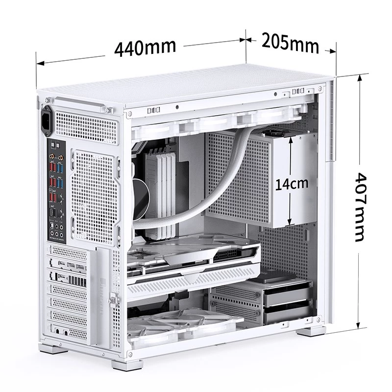 Caixa de PC Jonsbo D41 STD Midi Tower branca
