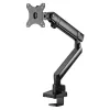Suporte para monitor SILVERSTONE SST-ARM13 — suporte único compatível com VESA de altura ajustável, prateado