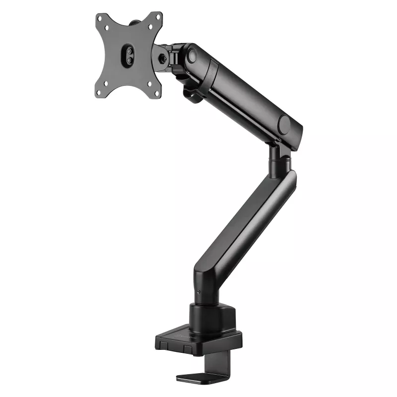 Suporte para monitor SILVERSTONE SST-ARM13 — suporte único compatível com VESA de altura ajustável, prateado