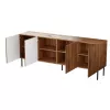 Cómoda JUNGLE 190x40.5x74.5 carvalho wotan + pernas pretas