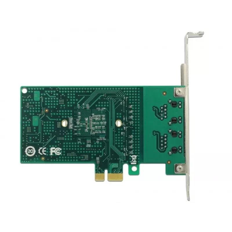 Delock placa PCIe 2x Gigabit LAN adaptador de rede
