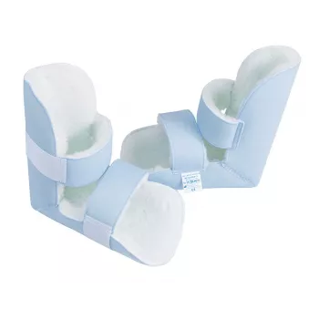 Protetor de calcanhares TIMAGO SVP 2413, veludo, tamanho único, fecho de velcro, branco, pack de 2