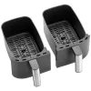 Fritadeira de ar quente Severin FR 2453 Double 3,25 L 2850 W preto prateado