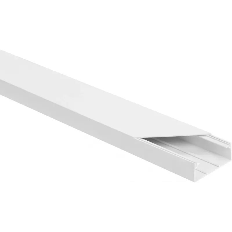 Conjunto de calhas de instalação elétrica BRANCO LS 60x25 2m (EMBALAGEM COM 10 unid.)