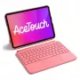 Capa com teclado e touchpad Inateck KB04122 para iPad 11 polegadas/Air, QWERTZ, vermelho