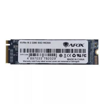 SSD M.2 NVMe AFOX ME300-256GN — 256GB, PCIe 3.0, 2000/1400 MB/s, 3D NAND