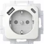 Tomada SCHUKO com USB-A+C BUSCH JAEGER 20 EUCB2USBAC-214 (2CKA002011A6296)