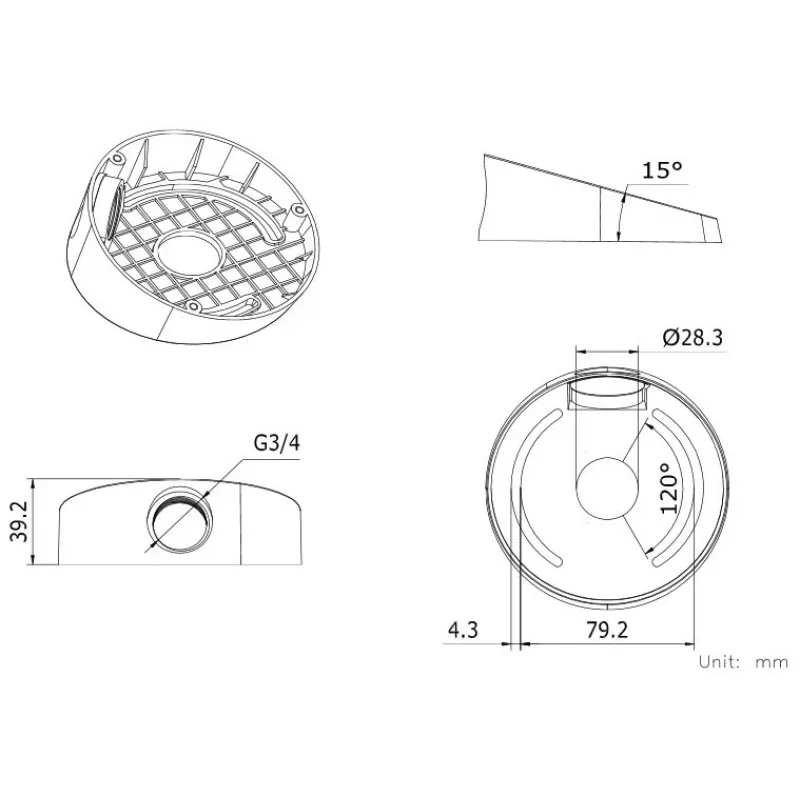 Suporte Hikvision DS-1259ZJ
