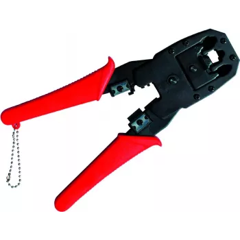 Alicate de cravar cabos ShiverPeaks BS73000-MU preto vermelho