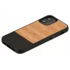 Capa de proteção Man and Wood para iPhone 12 mini Herringbone Nero preto