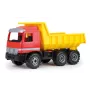Camião basculante de brinquedo Lena Actros 62 cm carrinho castanho individual