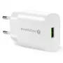 CARREGADOR DE TELEFONE 1X USB 18 W QC 3.0 BRANCO