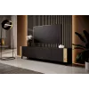 Móvel de TV FARO 200x42x52 preto mate + carvalho craft