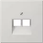 JUNG LS 969-2 UA LG - cinzento - termoplástico - convencional - JUNG - UAE 2 x 8 UPO - UAE 8-8 UPO - UAE 8-8 UPOK6E - UAE 8-8 UPOK6 - MK-POF-2UAE - RJ-45