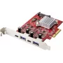 Renkforce RF-4679642 Placa controladora USB 3.2 Gen 2 2+2 portas USB 3.2 Gen 2, USB-C™ PCIe (RF-4679642)