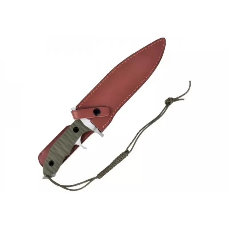 Cinema Classic Rambo V CC-H5 faca com bainha de couro