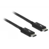 Cabo USB DeLOCK 84847 USB 3.2 Gen 2 2 m USB-C preto