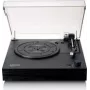 Gira-discos Lenco LS-15BK preto gira-discos de acionamento por correia LS15, pré-amplificador phono incorporado, saída USB