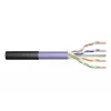 DIGITUS Professional Cabo de instalação - Cabo a granel - 500 m - UTP - CAT 6 - sem halogéneos, exterior, robusto - preto