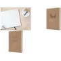 Caderno com capa dura Sigel JOLIE A5 pautado 192 páginas castanho/preto/dourado (JN801)