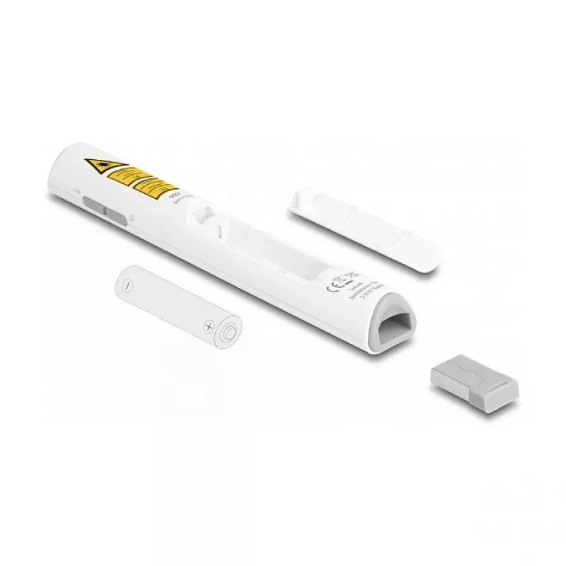 DeLOCK apresentador laser USB branco sem fios com recetor USB RF Nano
