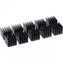 Dissipador de calor em alumínio Alphacool GPU RAM 15x15mm - preto 10 unid. (17155)