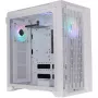 CTE C700 TG ARGB Snow, Caixa Torre Branca, vidro temperado