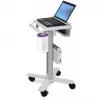 Carrinho para portátil Ergotron StyleView, SV10 – carrinho para notebook – médico – metal – branco, alumínio – tamanho do ecrã: até 43,2 cm (até 43,20 cm (17)) (SV10-1100-0)